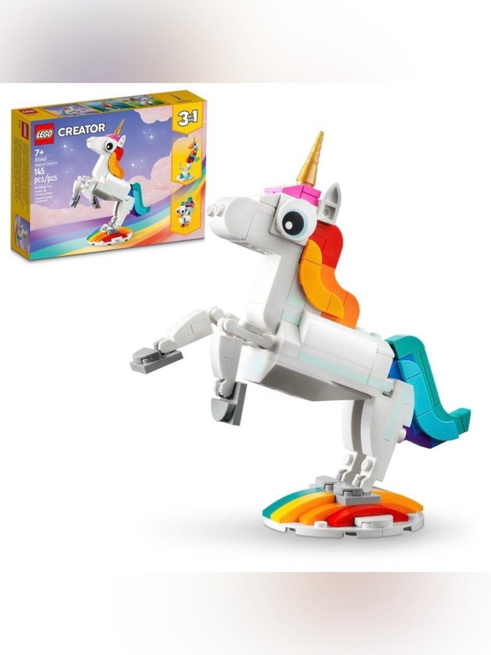 LEGO Creator 3 in 1 Magical Unicorn Toy Animal Playset 31140